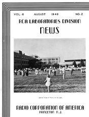 Cover of RCA Laboratory Division News 1949