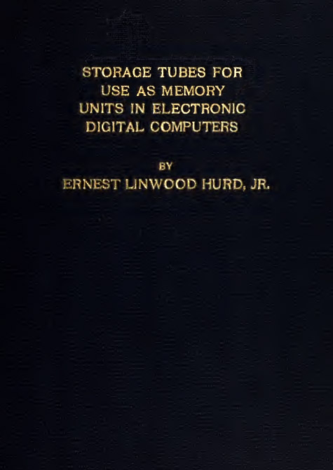 Cover of Ernest Linwood Hurd theses,  1951 
