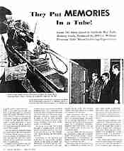 IBM house piece about 701/706 CRT production